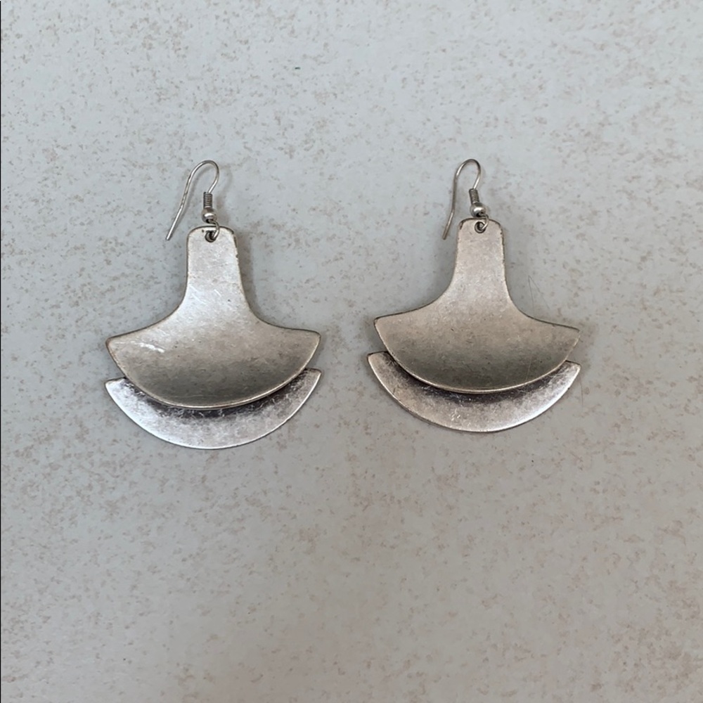 silver earrings
